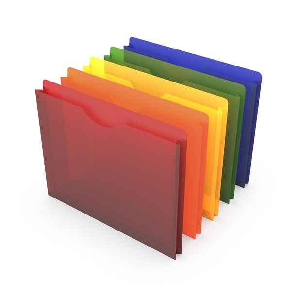 20674 MyOfficeInnovations Poly File Pockets Letter Size Assorted Colors 5/Pack 20674 MyOfficeInnovations Poly File Pockets Letter Size Assorted Colors 5/Pack